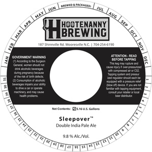 Hootenanny Brewing Sleepover