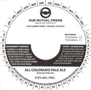All Colorado Pale Ale American Pale Ale