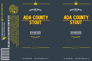 Ada County Stout Stout Aged In Whiskey Barrels