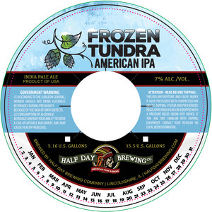 Half Day Brewing Company Frozen Tundra American IPA