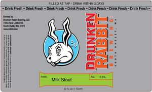 Drunken Rabbit Brewing Milk Stout