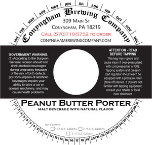 Conyngham Brewing Company Peanut Butter Porter