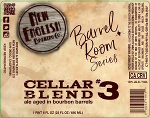 New English Brewing Company Cellar Blend #3