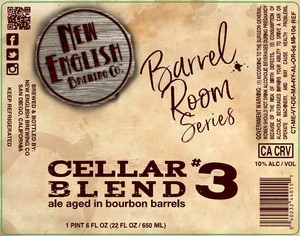 New English Brewing Company Cellar Blend #3 December 2017