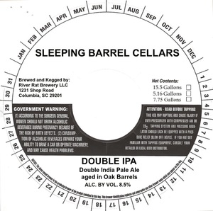 Sleeping Barrel Cellars Double IPA December 2017