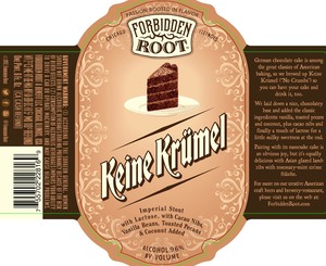 Forbidden Root Keine KrÜmel December 2017