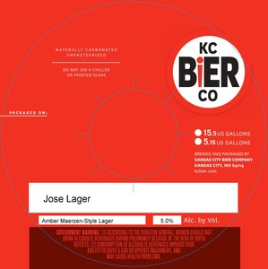 Kansas City Bier Company Jose Lager
