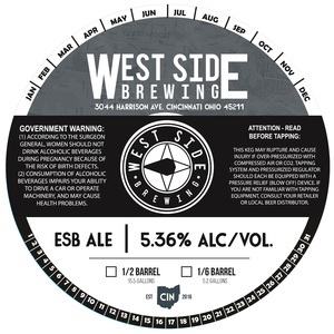 West Side Brewing Esb Ale December 2017