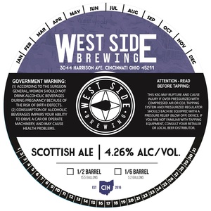 West Side Brewing Scottish Ale December 2017