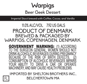 Warpigs Beer Geek Dessert December 2017
