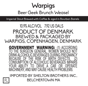 Warpigs Beer Geek Brunch Weasel