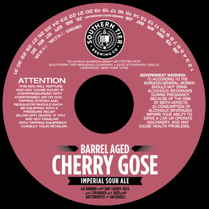 Southern Tier Brewing Co Barrel Aged Cherry Gose