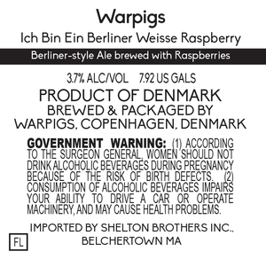 Warpigs Ich Bin Ein Berliner Weisse Raspberry