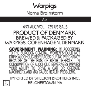 Warpigs Name Brainstorm December 2017
