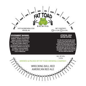 Fat Toad Brewing Company December 2017