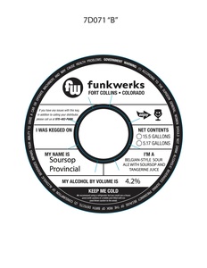 Funkwerks, Inc. Soursop Provincial