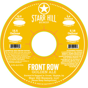 Starr Hill Front Row December 2017