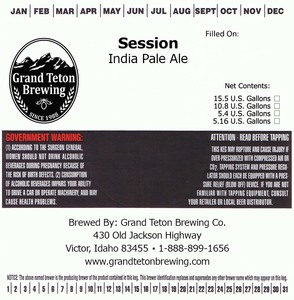 Grand Teton Brewing Session December 2017