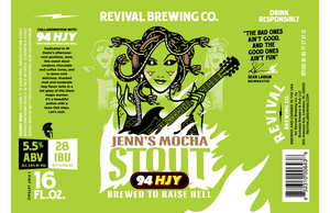 Revival Brewing Co Jenn's Mocha Stout