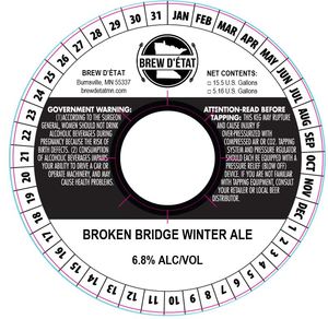 Broken Bridge Winter Ale December 2017