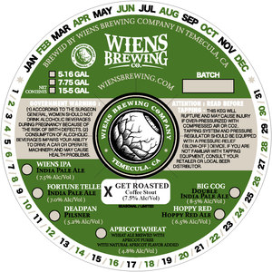 Wiens Brewing Company Get Roasted Coffee Stout