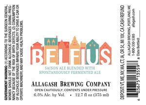 Allagash Brewing Company Belfius December 2017