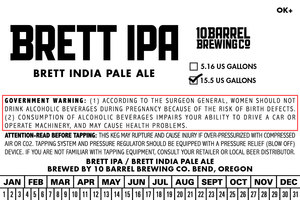 10 Barrel Brewing Co. Brett IPA