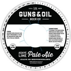 Guns And Oil Brewing Co Agave Lime Pale Ale