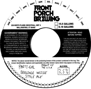 Parti-gal Berliner Weisse Style Ale - Product Of The U.s.a