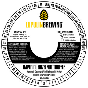 Imperial Hazelnut Truffle Hazelnut, Cacao And Vanilla Imperial Porter January 2020