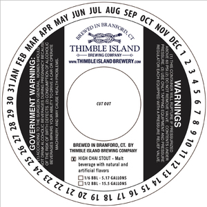 Thimble Island Brewing Company High Chai Stout