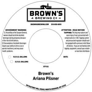 Brown's Ariana Pilsner