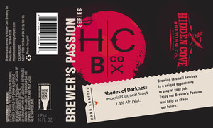 Hidden Cove Brewing Co. Shades Of Darkness January 2020