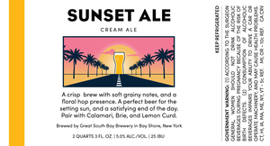 Great South Bay Brewery Sunset Ale Cream Ale January 2020