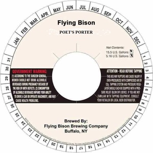 Flying Bison Brewing Poet's Porter