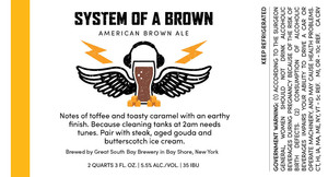 Great South Bay Brewery System Of A Brown American Brown Ale January 2020