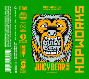 Hopworks Urban Brewery Juicy Bear IPA January 2020