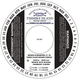 Thimble Island Brewing Company Shayla January 2020