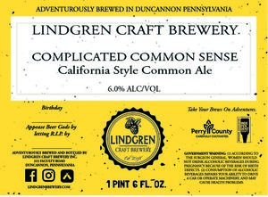 Lindgren Craft Brewery Complicated Common Sense