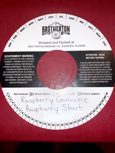 Brotherton Brewing Company Raspberry Ganache Raspberry Stout
