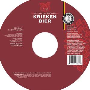 Krieken Bier Belgian Cherry Beer February 2020