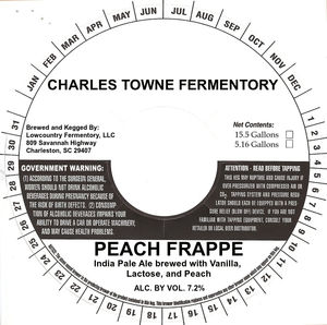 Charles Towne Fermentory Peach Frappe