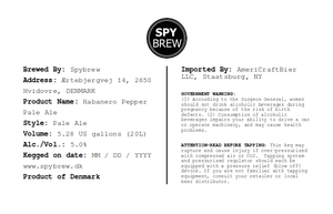 Spybrew Habanero Pale Ale