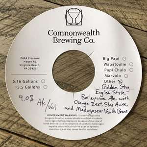 Commonwealth Brewing Co Golden Stag