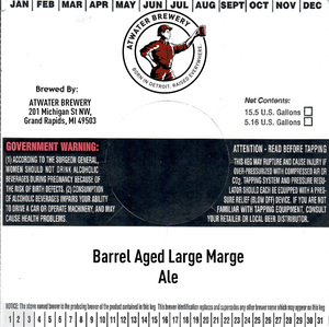 Atwater Brewery Barrel Aged Large Marge January 2020