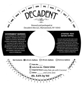 Decadent Ales Coco Lime