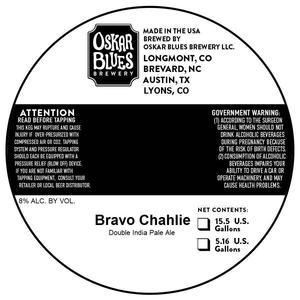 Oskar Blues Brewery Bravo Chahlie January 2020