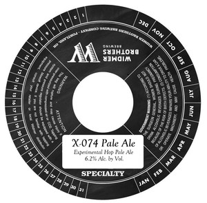 Widmer Brothers Brewing Company X-074 Pale Ale