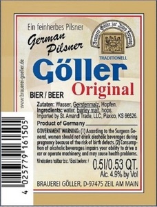 Pilsner GÖller Original 