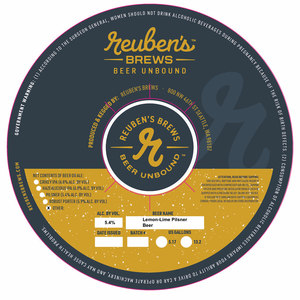Reuben's Brews Lemon-lime Pilsner Beer